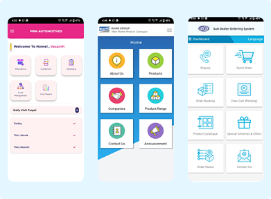 Mobile application interface development