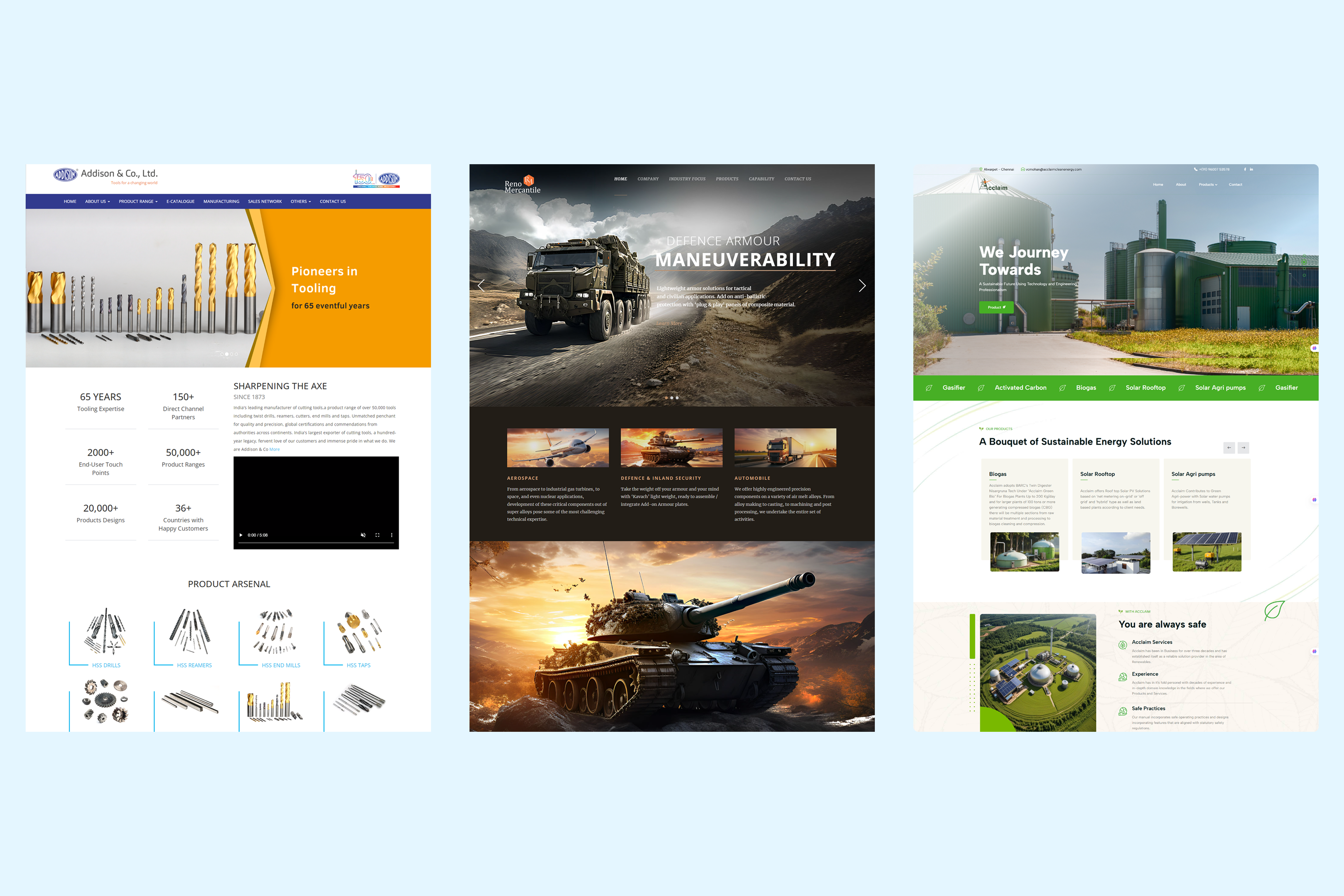 blog website UI design